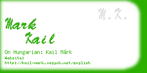 mark kail business card
