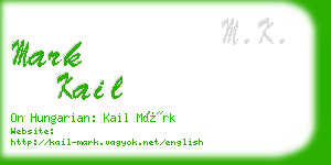 mark kail business card